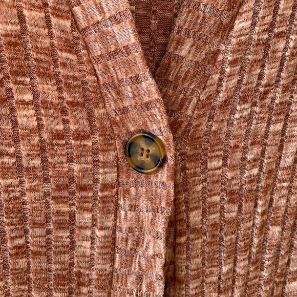 Rust button Cardigan size M - Picture 2 of 3